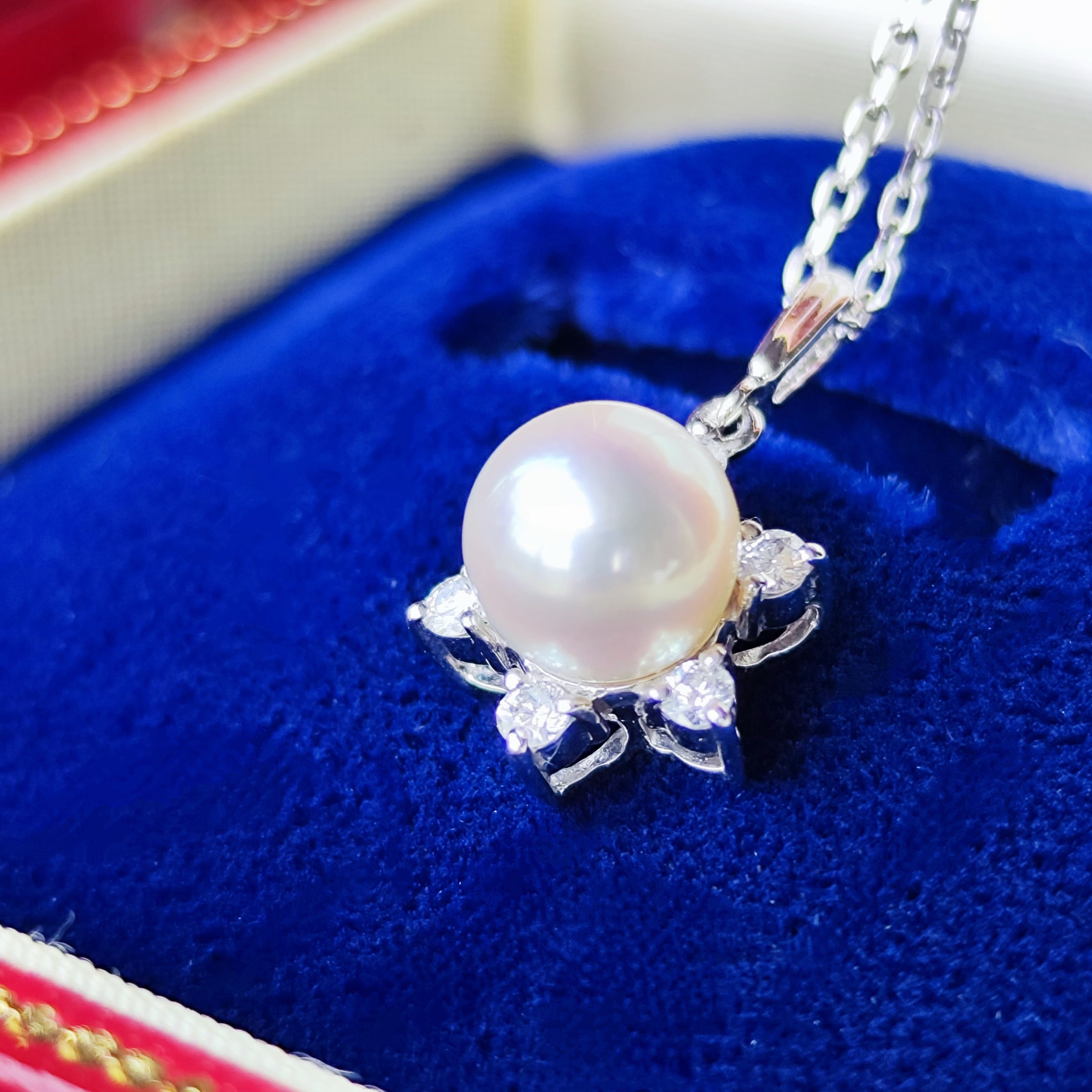 MIKIMOTO ミキモト あこや真珠 ダイヤモンド ネックレス – Mico宝飾店