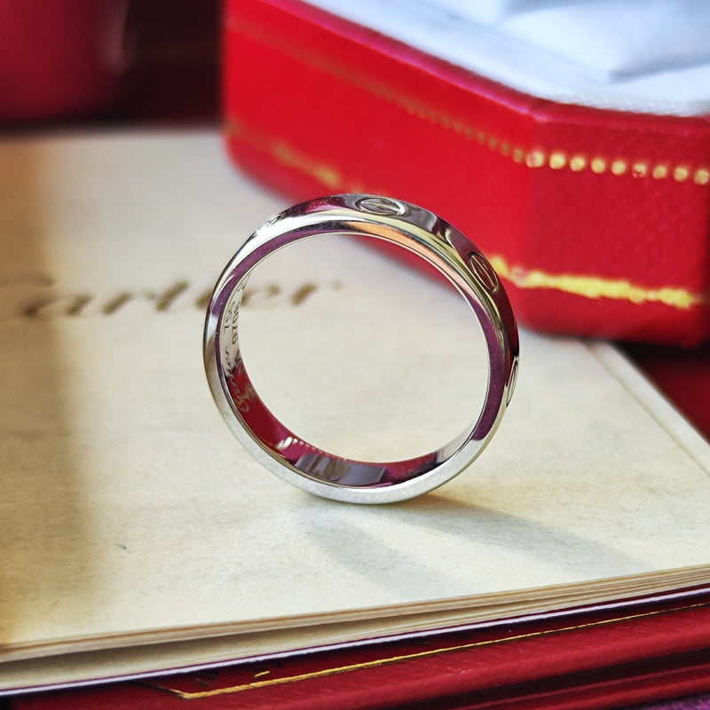 Cartier カルティエ ミニラブリング ダイヤモンド 18金WG 9号