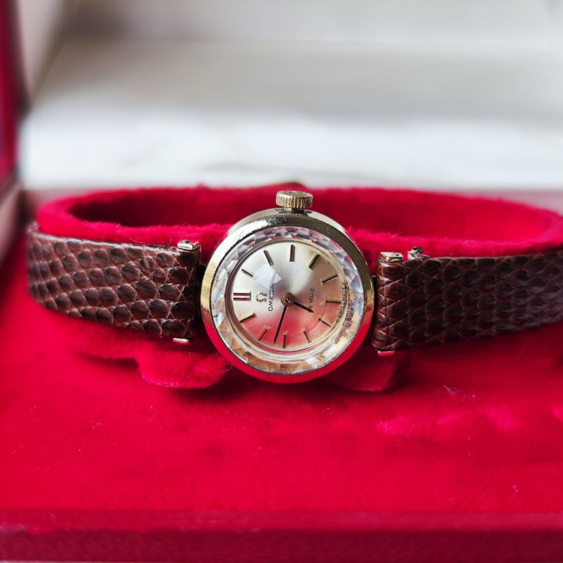 OH済み】OMEGA オメガ DE VILLE デビル カットガラス 手巻き腕時計