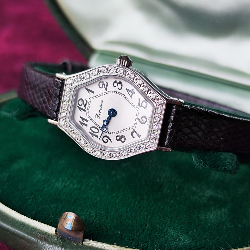 LONGINES ロンジン レ ラヴィソント ドゥ ロンジン ダイヤモンド 32石 クォーツ腕時計