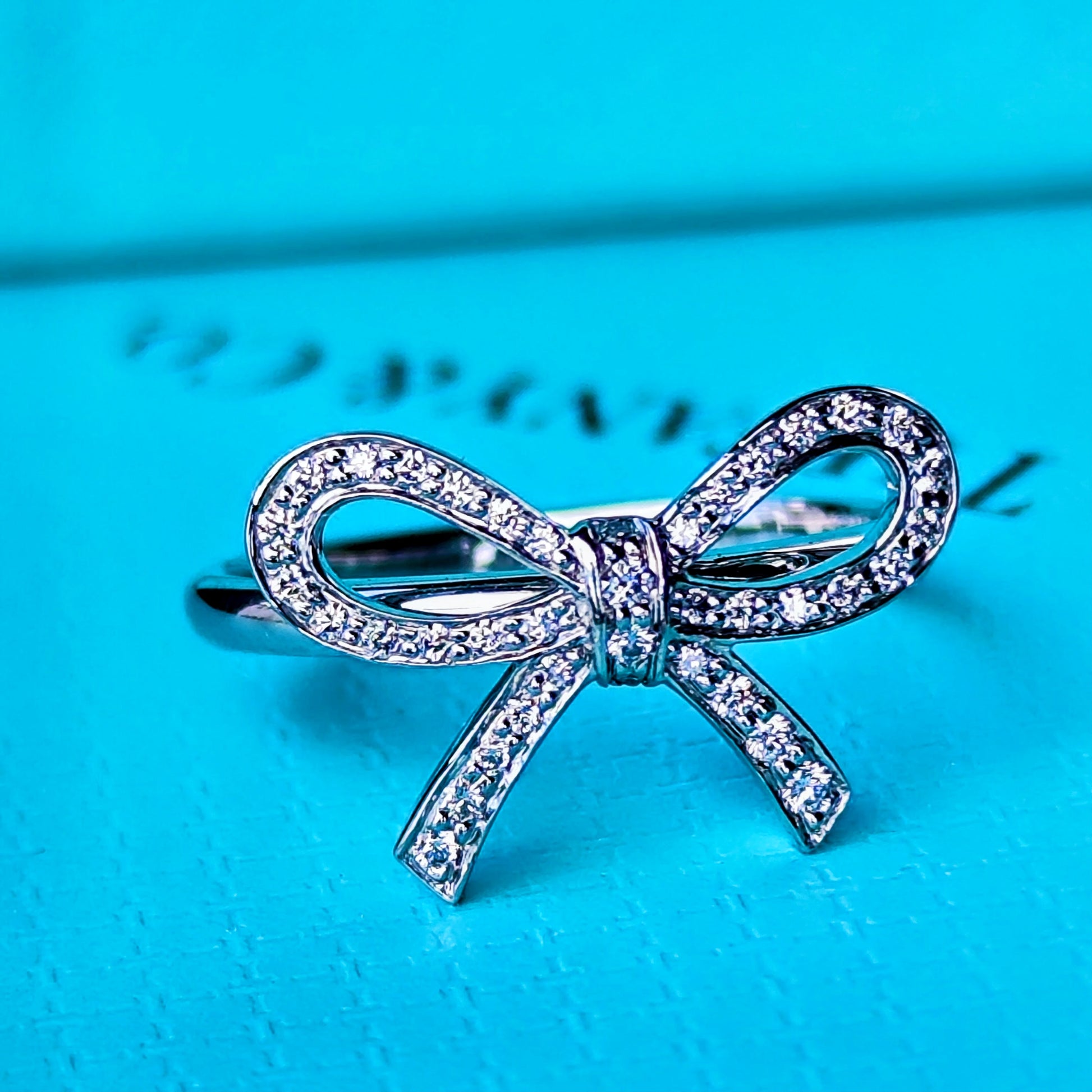 TIFFANY&Co ティファニー ボウ ダイヤモンド リボンリング