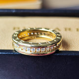 BVLGARI ブルガリB-ZERO1 ビーゼロワン フルダイヤ リング 18金YG 9号