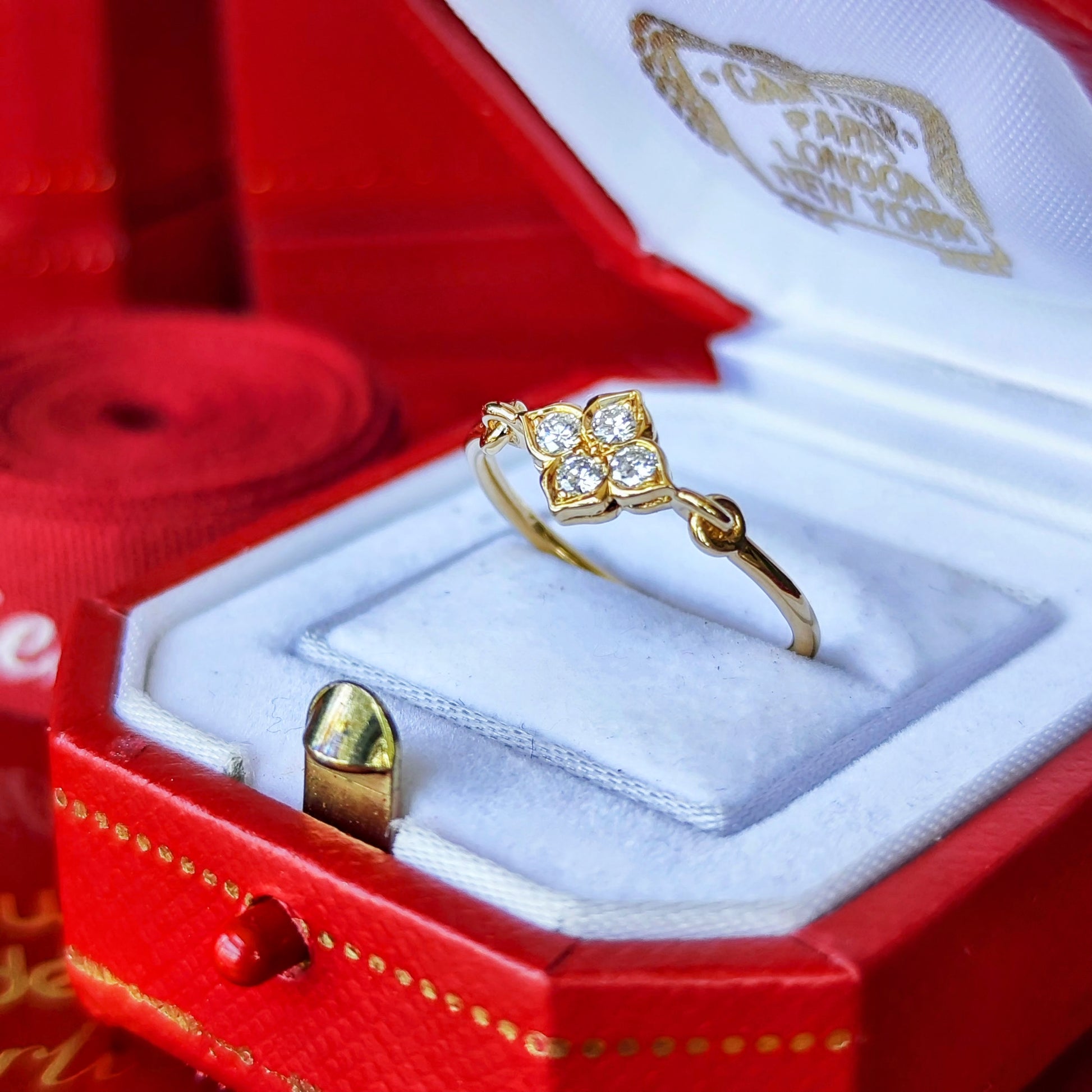 【廃盤Cartier】カルティエ ヒンドゥ ダイヤモンド 18金リング 11号