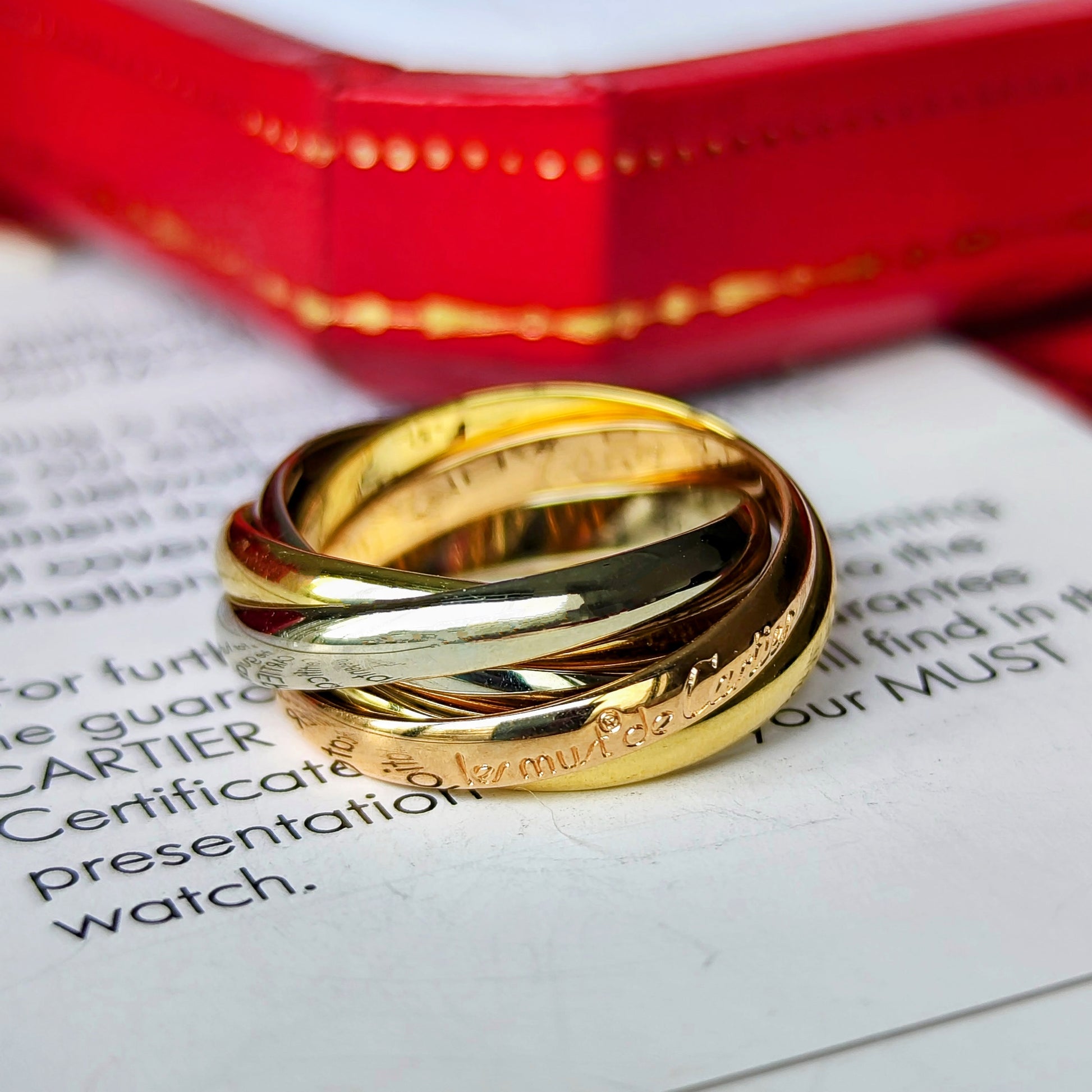 Cartier カルティエ トリニティ5連 49