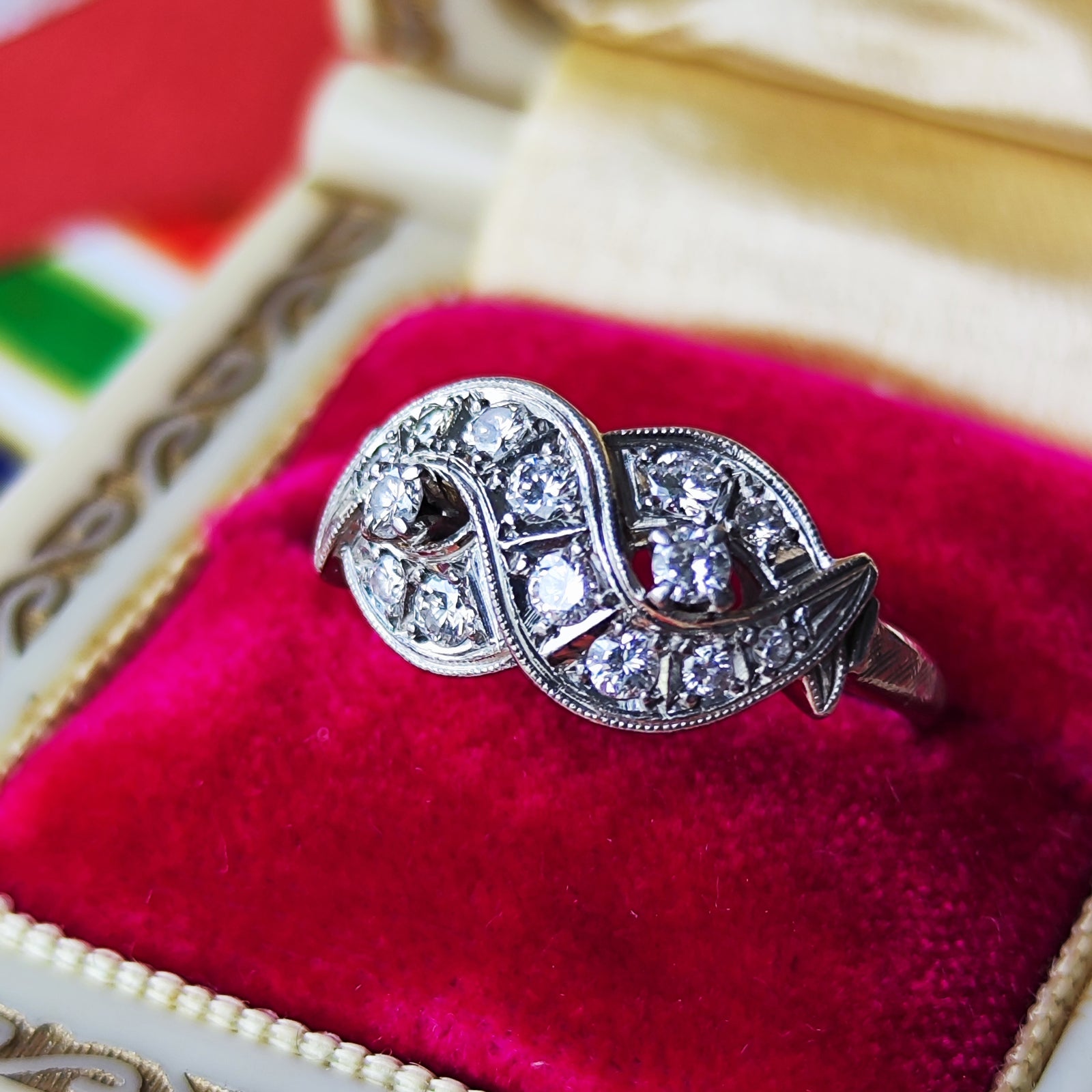 お値下げ】昭和レトロ 天然ダイヤモンドリング – Mico宝飾店