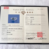 天然アレキサンドライト フラワーモチーフ 天然ダイヤモンド リング