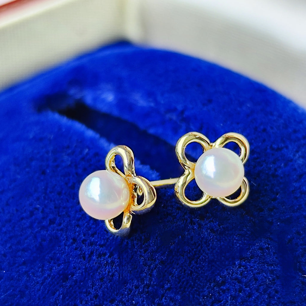 MIKIMOTO ミキモト あこや真珠 ベビーパール 18金ピアス