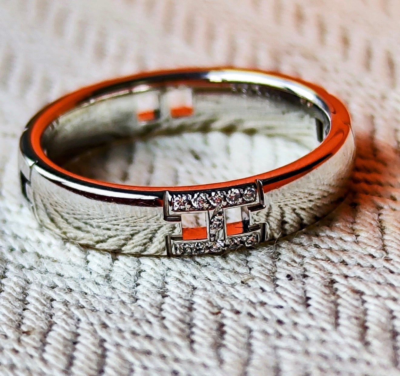 エルメス エヴァーヘラクレス ダイヤモンドリング#48 K18 ☆HERMES エルメス K18 WG エヴァーヘラクレス ダイヤモンドリング