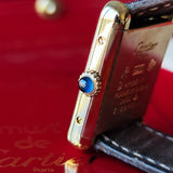 【OH済み】Cartier カルティエ マストタンク ボルドー文字盤 手巻き腕時計