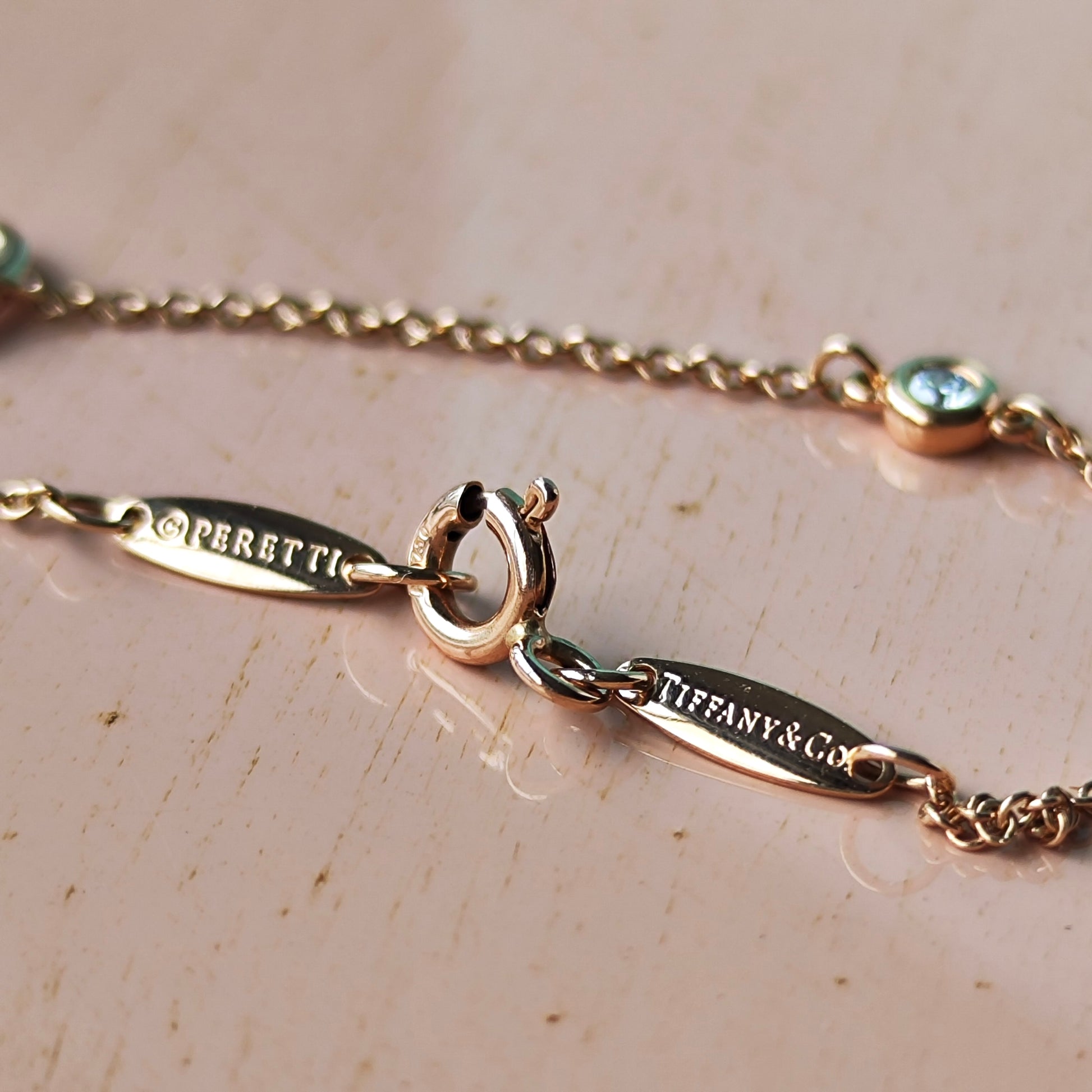 TIFFANY＆Co.ティファニー オープンハート バイザヤード ダイヤモンド ブレスレット