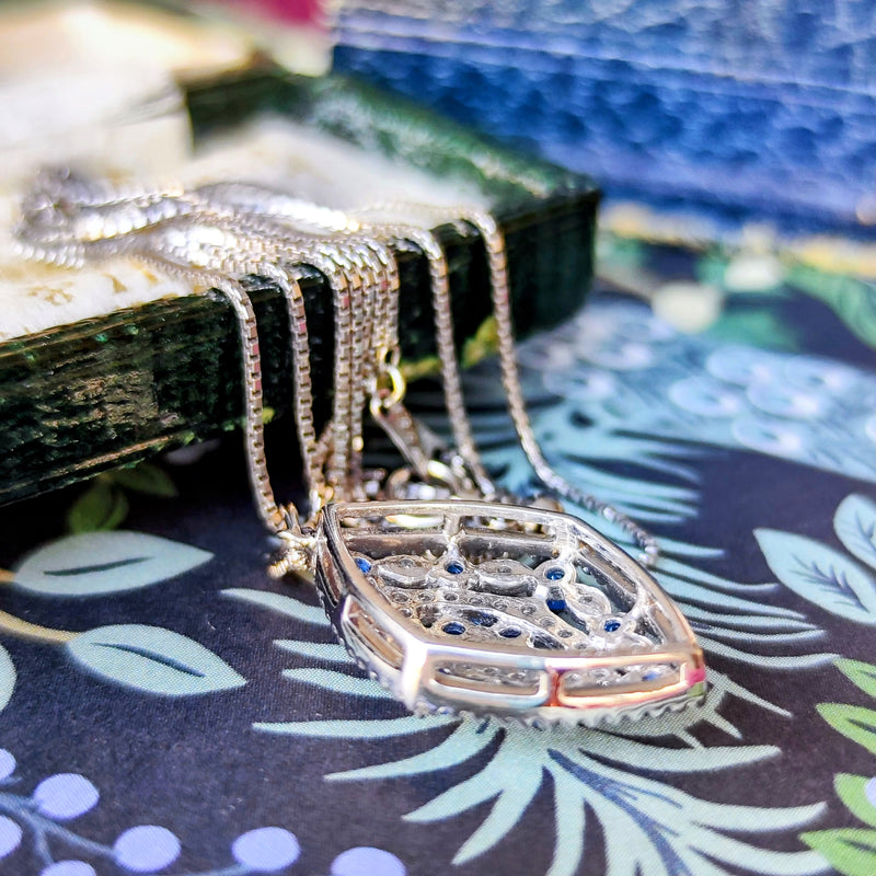 天然アウイナイト 天然ダイヤモンド ネックレス