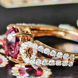 【マラヤガーネット】天然ガーネット 2.39ct 天然ダイヤモンド リング