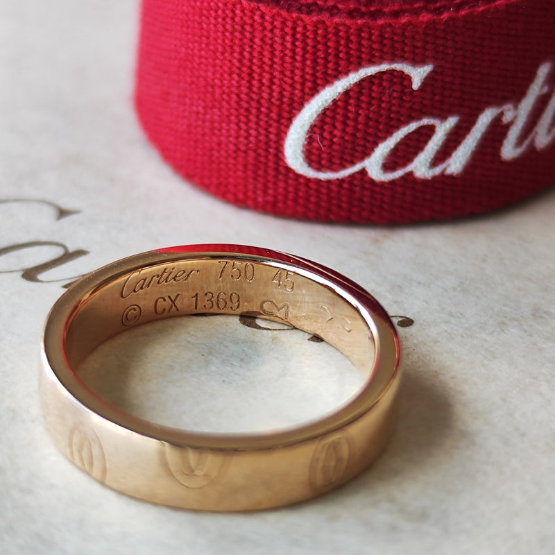 Cartier カルティエ ハッピーバースデー リング 18金PG 5号
