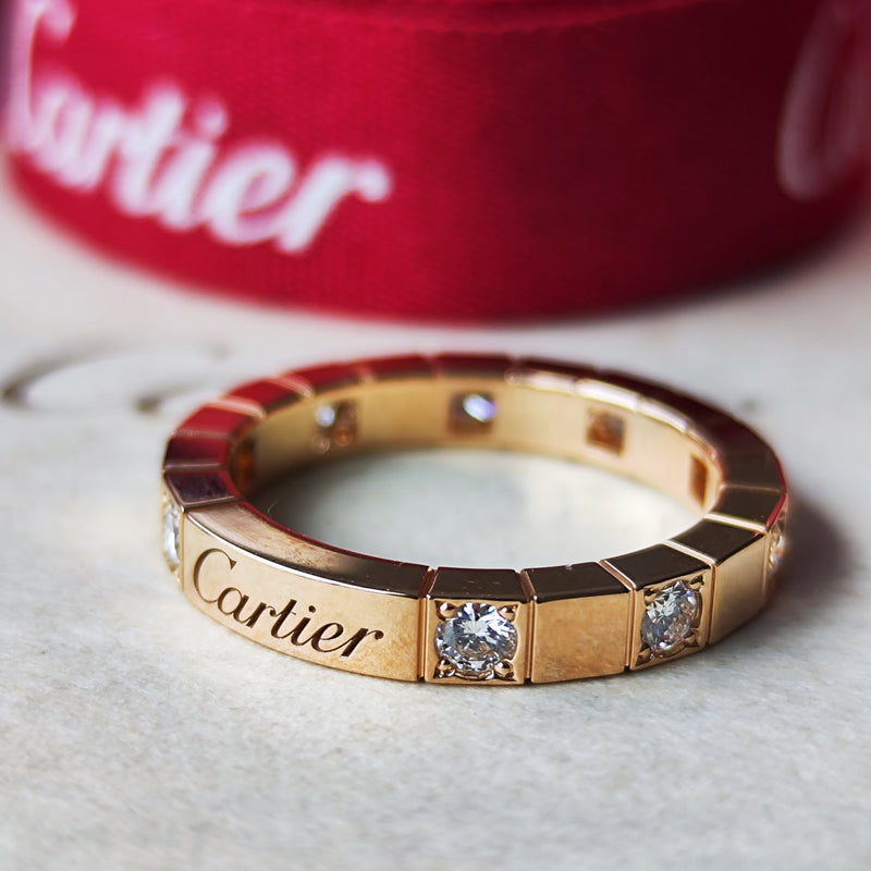Cartier カルティエ ラニエール ダイヤモンド 18金PG 51号