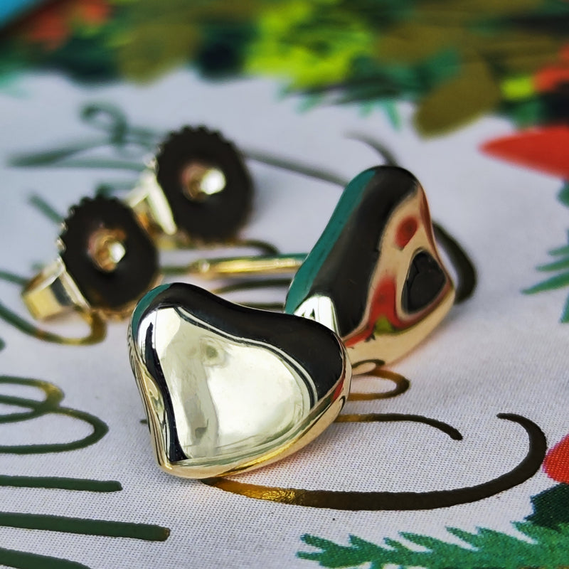 TIFFANY &Co ティファニー フルハート 18金YG ピアス