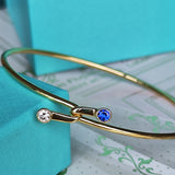 TIFFANY &Co ティファニー ダブルフック サファイア ダイヤモンド 18金YG