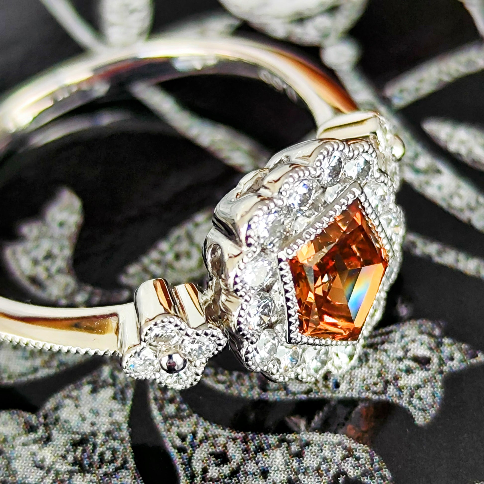 【ブラウンダイヤ】天然ダイヤモンド プラチナリング