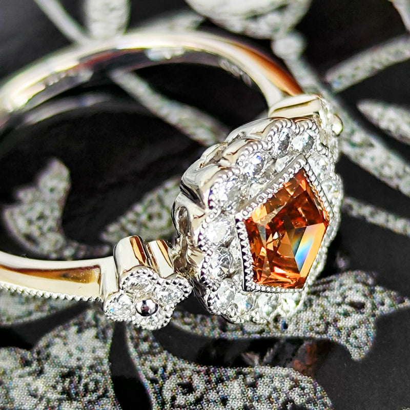 【ブラウンダイヤ】天然ダイヤモンド プラチナリング