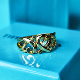 TIFFANY&Co ティファニー トリプルラビングハート 18金YG リング
