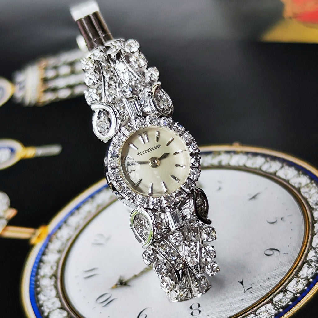 【OH済み】JAEGER LE COULTRE ジャガー・ルクルト バックワインド 金無垢時計