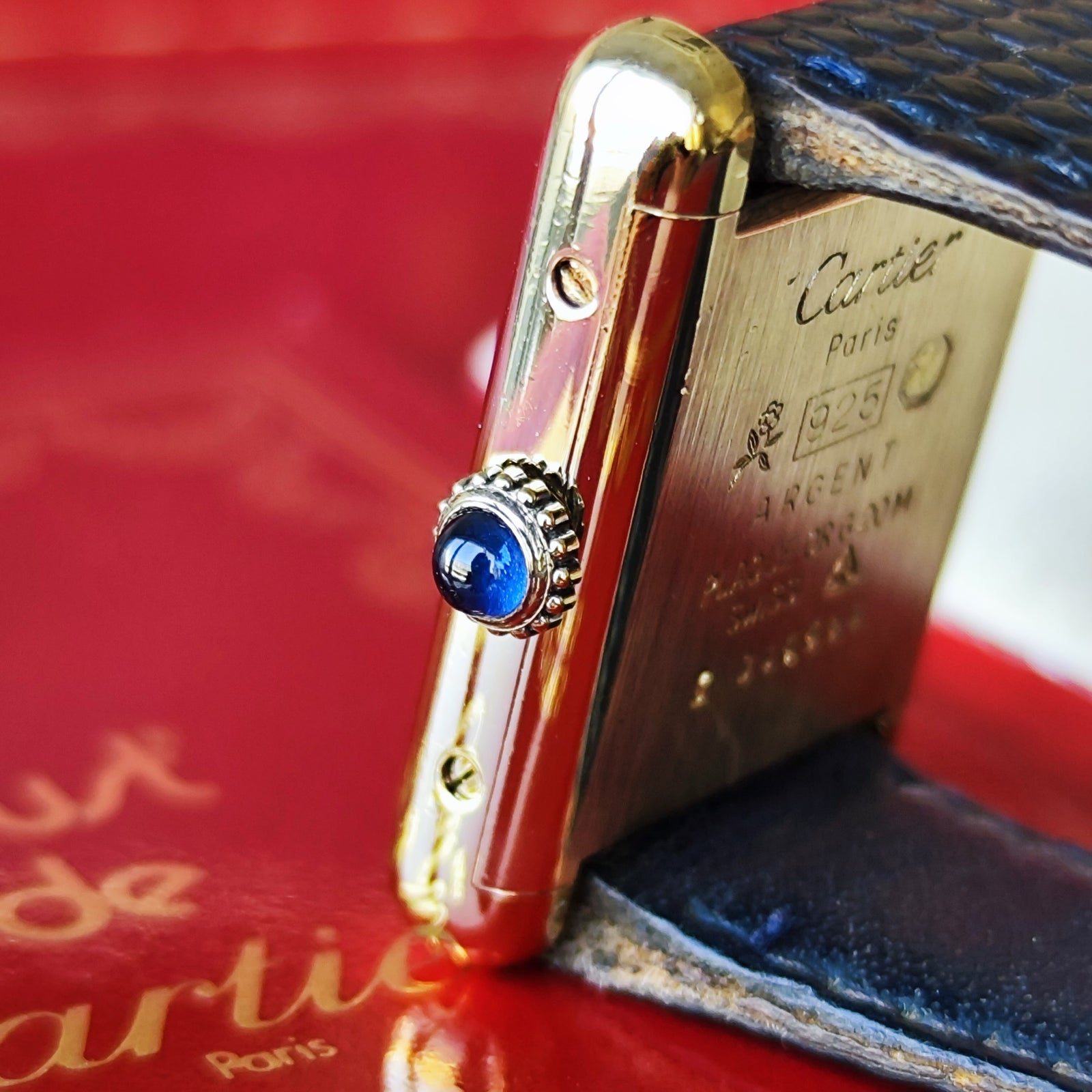 OH済み】Cartier カルティエ マストタンク ラピスラズリ文字盤 手巻き