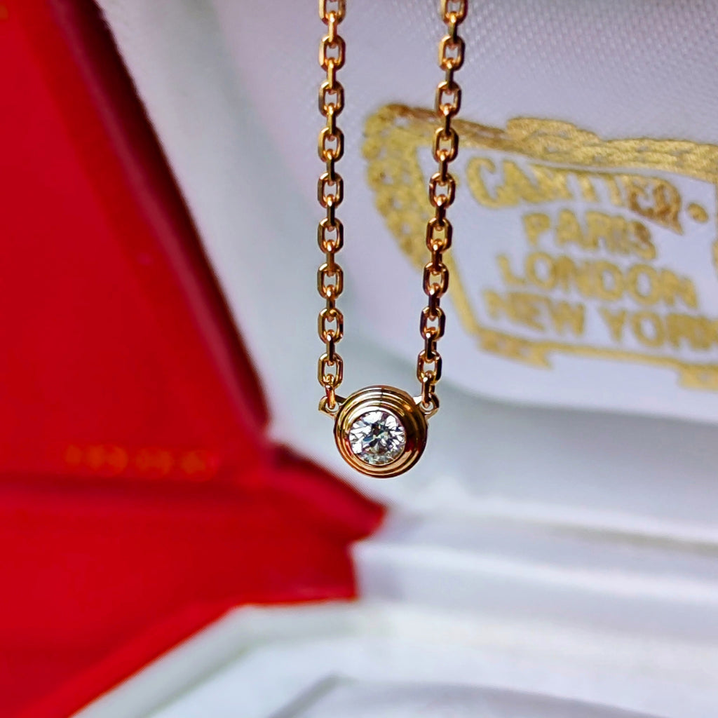 Cartier カルティエ ダムールネックレス XS 18金PG