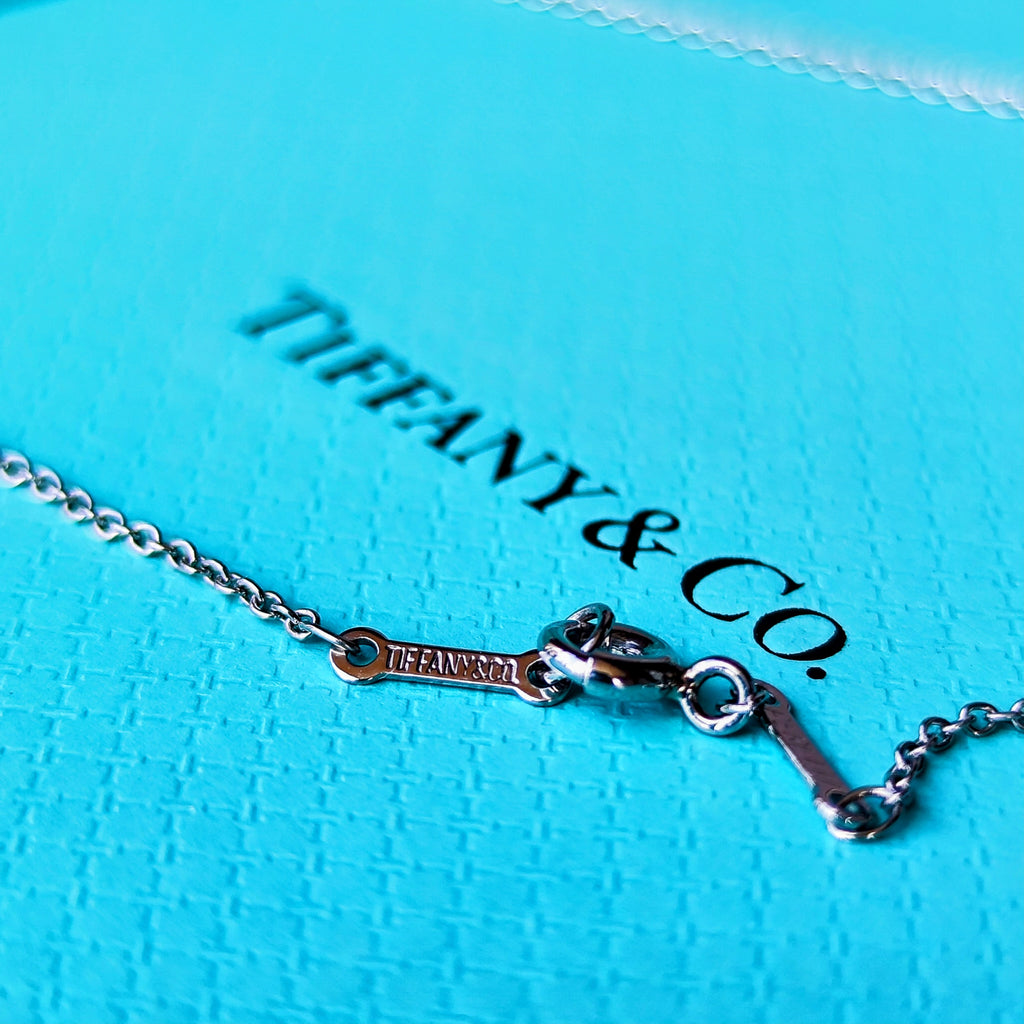 TIFFANY &Co ティファニー オープンハート ダイヤモンド プラチナ ネックレス
