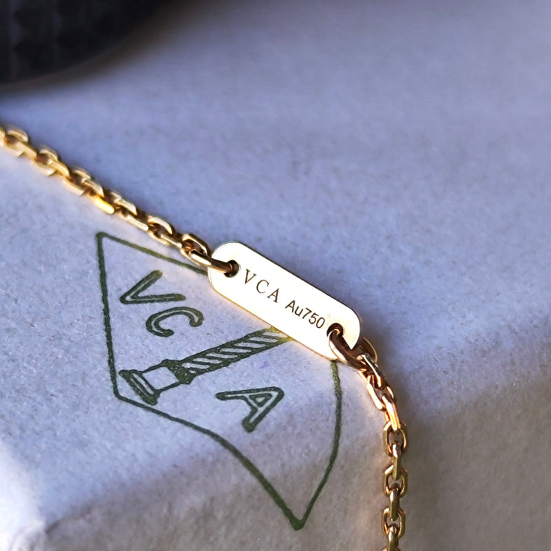 Van Cleef & Arpels ヴァンクリーフ&アーペル フリヴォル ミニ ネックレス ダイヤモンド 18金