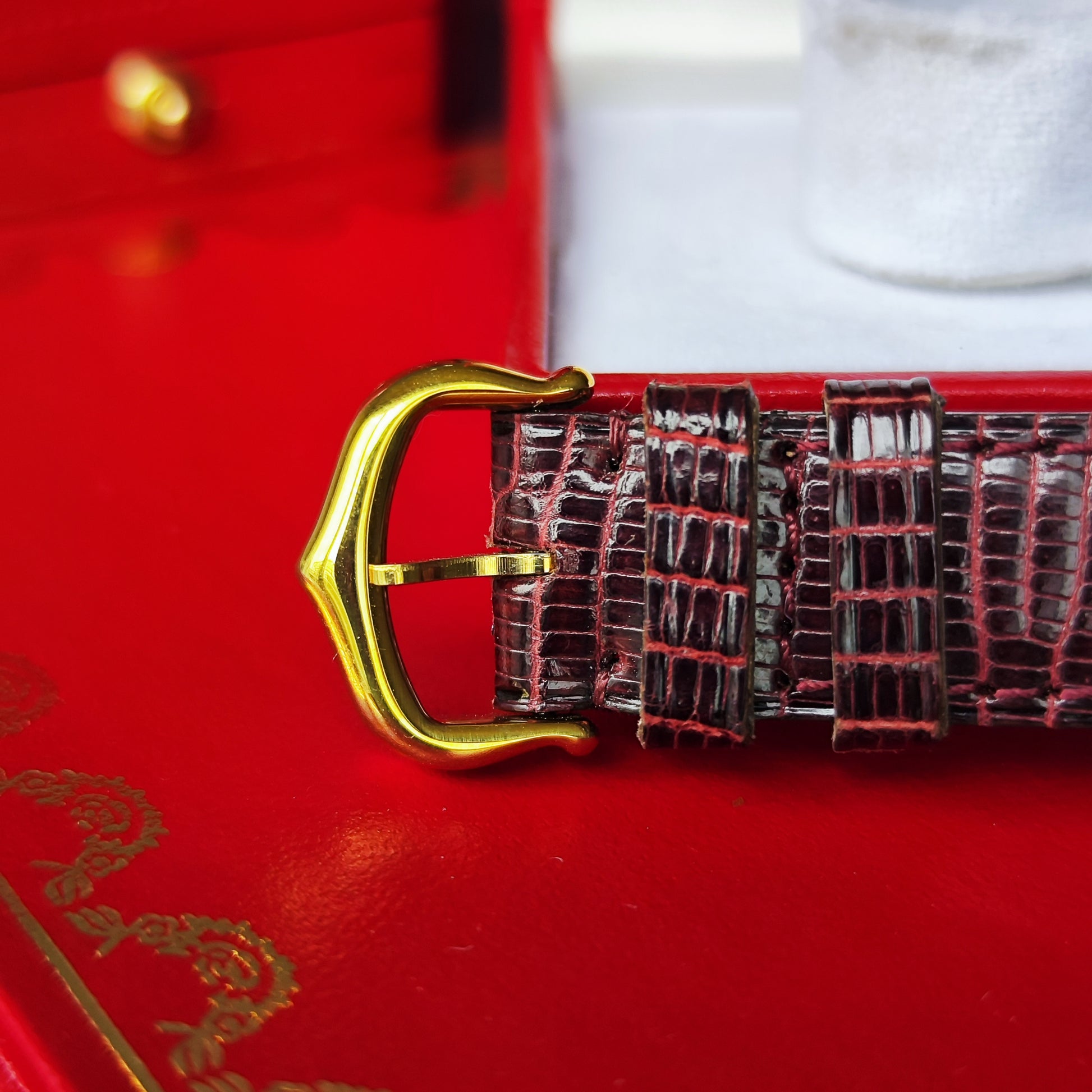 【ボーイズサイズ】Cartierカルティエ ヴァンドーム LM ボルドー文字盤 クォーツ腕時計