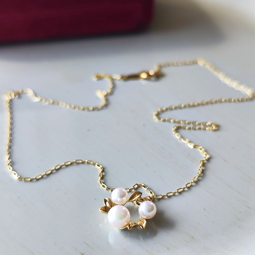 MIKIMOTO ミキモト あこや真珠 ネックレス 18金