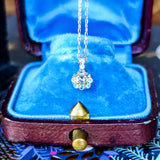 【ローズカット】天然パライバトルマリン 天然ダイヤモンド 18金 ネックレス