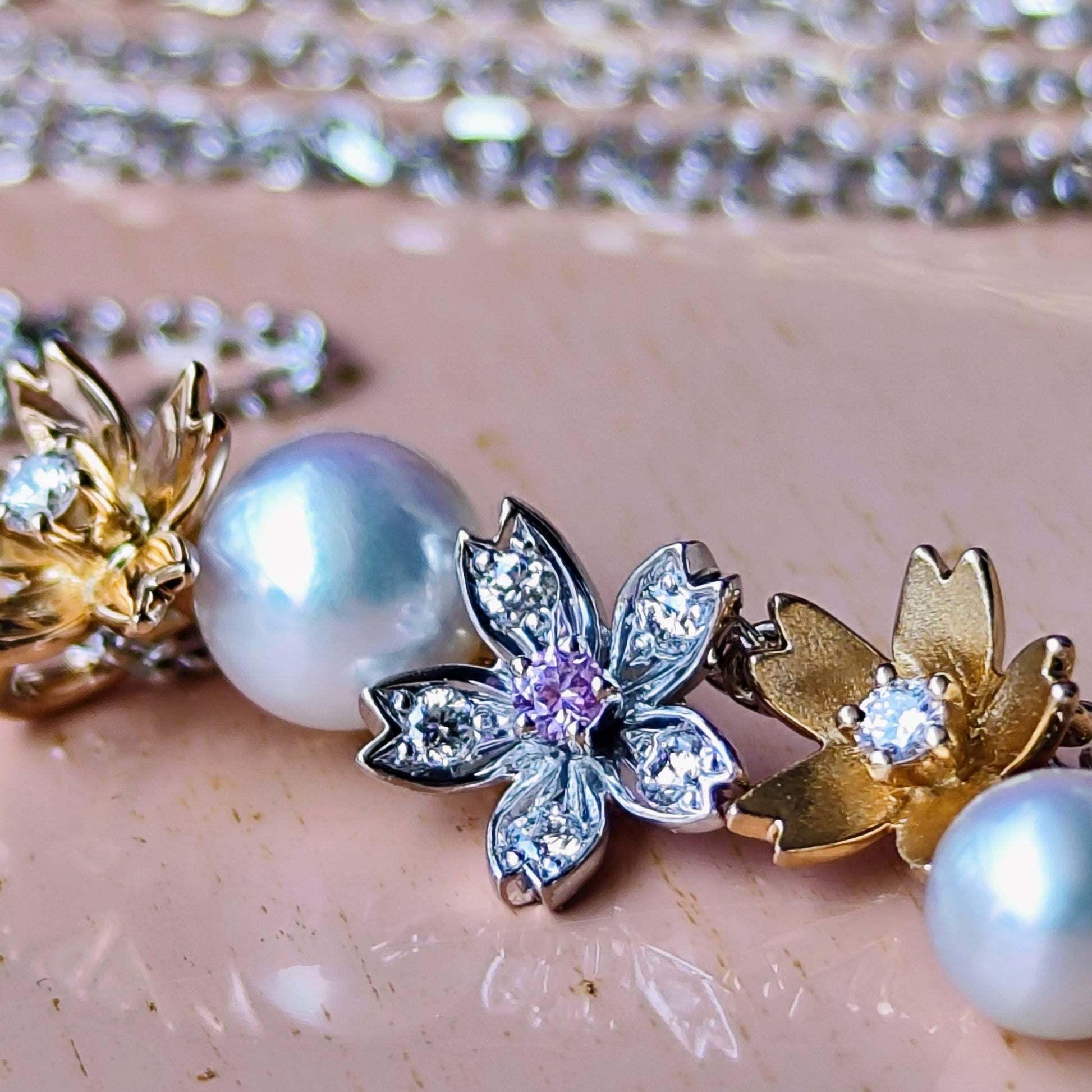 MIKIMOTO ミキモト ダイヤモンド リバーシブル ネックレス