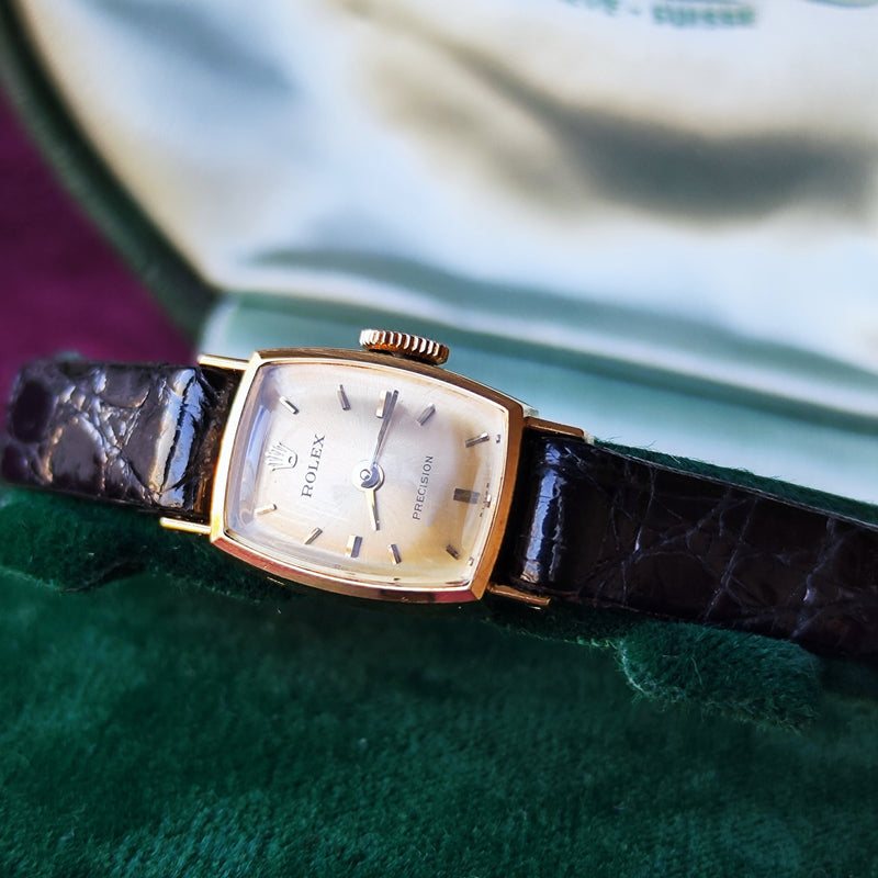 【OH済み】ROLEX ロレックス トノー型 金無垢 手巻き腕時計