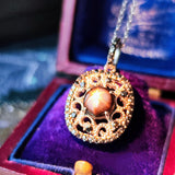 【魅惑の黒い宝石】天然ブラックスターサファイア 天然ブラックダイヤモンド ネックレス