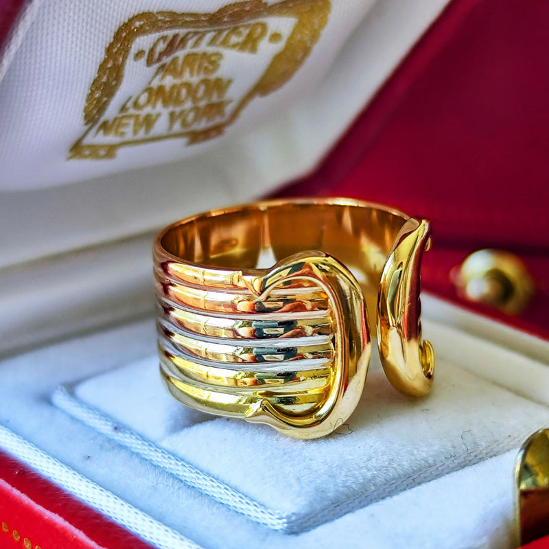 Cartier カルティエ 2C（デューブル・シー）18金 10号