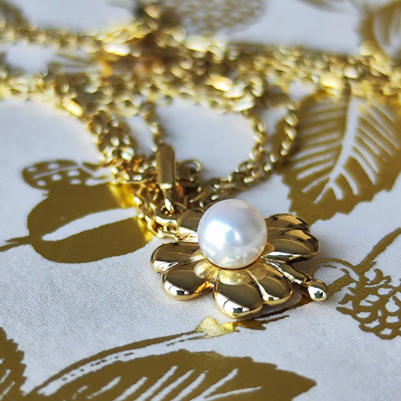 MIKIMOTO ミキモト あこや真珠 クローバー ネックレス