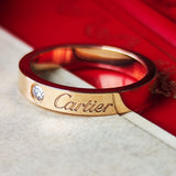 Cartier カルティエ Cドゥ ダイヤモンド リング 18金PG 7号
