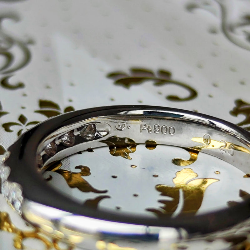 MIKIMOTO ミキモト 天然ダイヤモンド ハーフエタニティリング