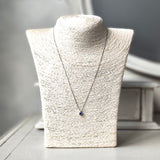 【コーンフラワー】天然サファイア 天然ダイヤモンド ネックレス