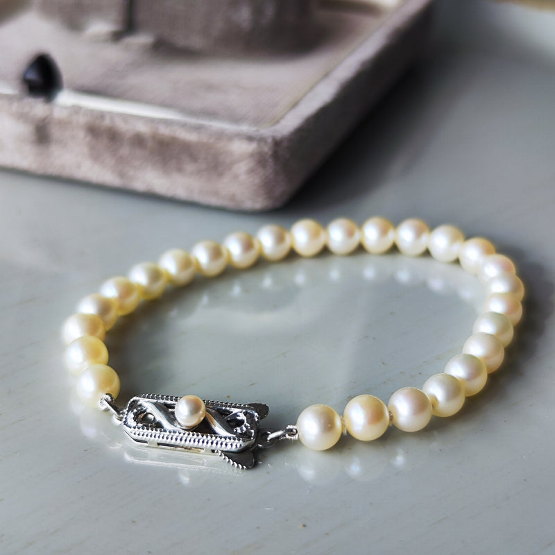 【MIKIMOTO】あこや真珠 ブレスレット K18 約7.3mm 415 楽天市場】ミキモト ブレスレット MIKIMOTO あこや真珠 約6.2