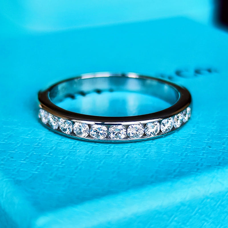 TIFFANY &Co ティファニー ダイヤモンド ハーフエタニィリング プラチナ