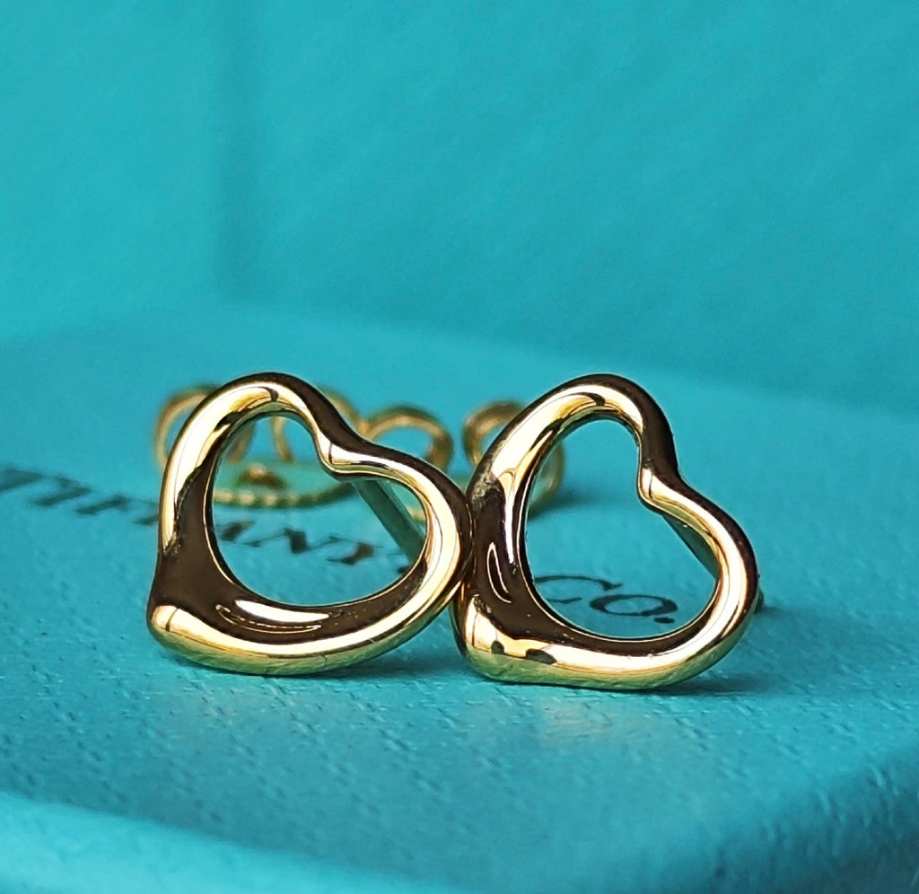 TIFFANY &Co ティファニー オープンハート 18金YG ピアス