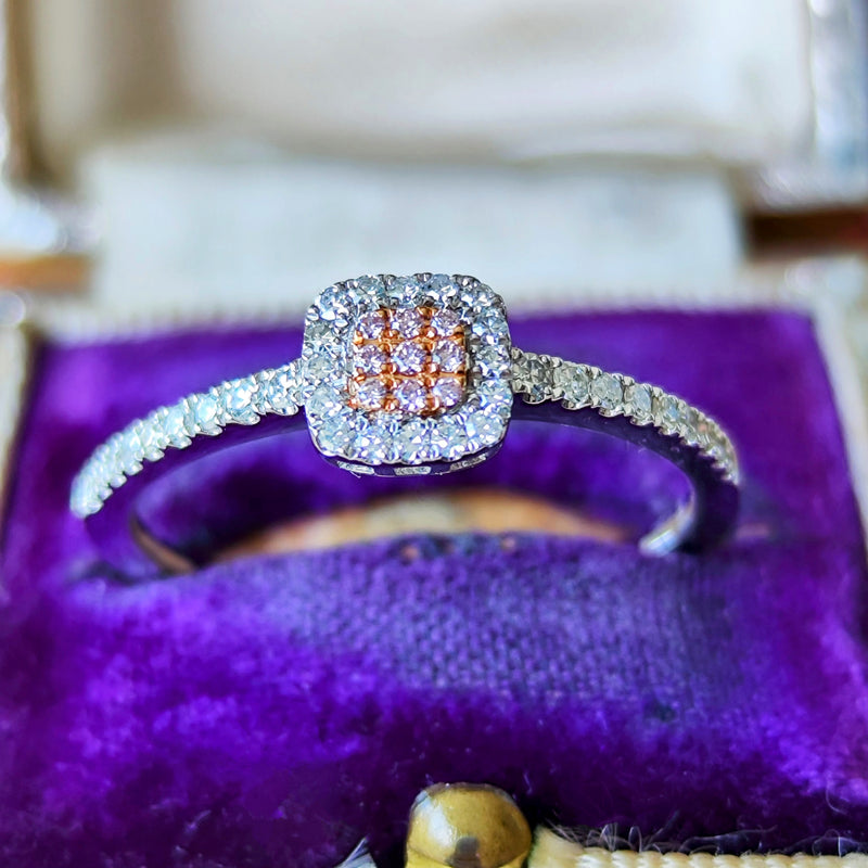 【ピンクダイヤ】天然ダイヤモンド プラチナリング