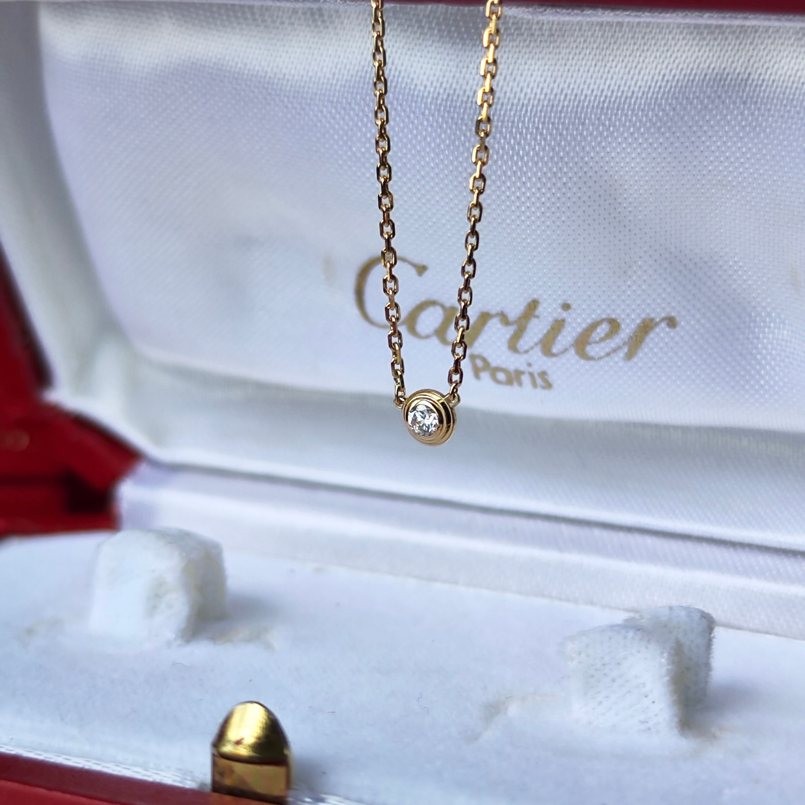 カルティエ　Cartier ダムール　XS ホワイトゴールド　k18 ネックレス Cartier カルティエ ダムール XS ネックレス 18金YG – Mico宝飾店