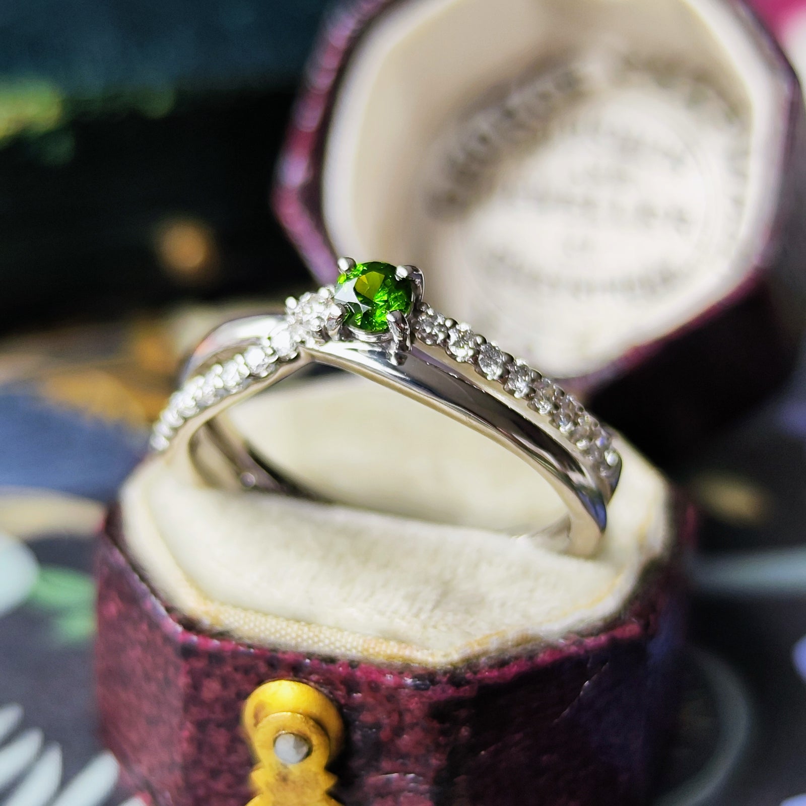 天然デマントイドガーネット 天然ダイヤモンド リング – Mico宝飾店