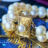 MIKIMOTO ミキモト あこや真珠 2連 ヴィンテージ ブレスレット