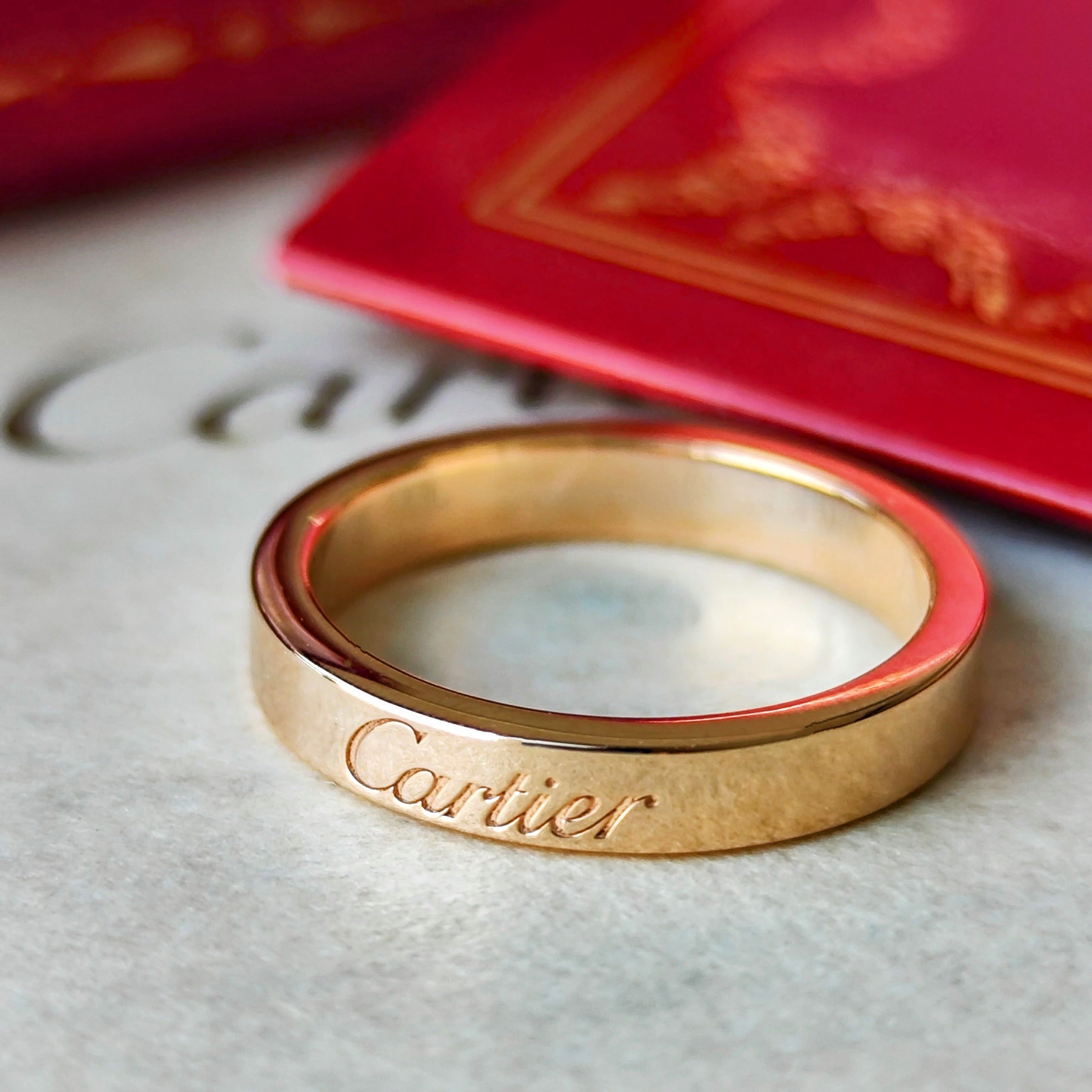 Cartier カルティエ Cドゥ エングレーブド 18金PG 47 – Mico宝飾店