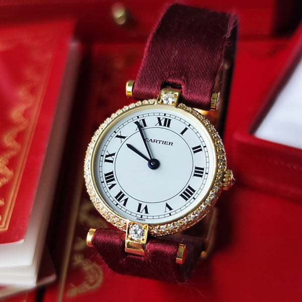 【コンプリートサービス済み】Cartier
カルティエ ヴァンドーム 18金無垢 ダイヤモンド クォーツ腕時計