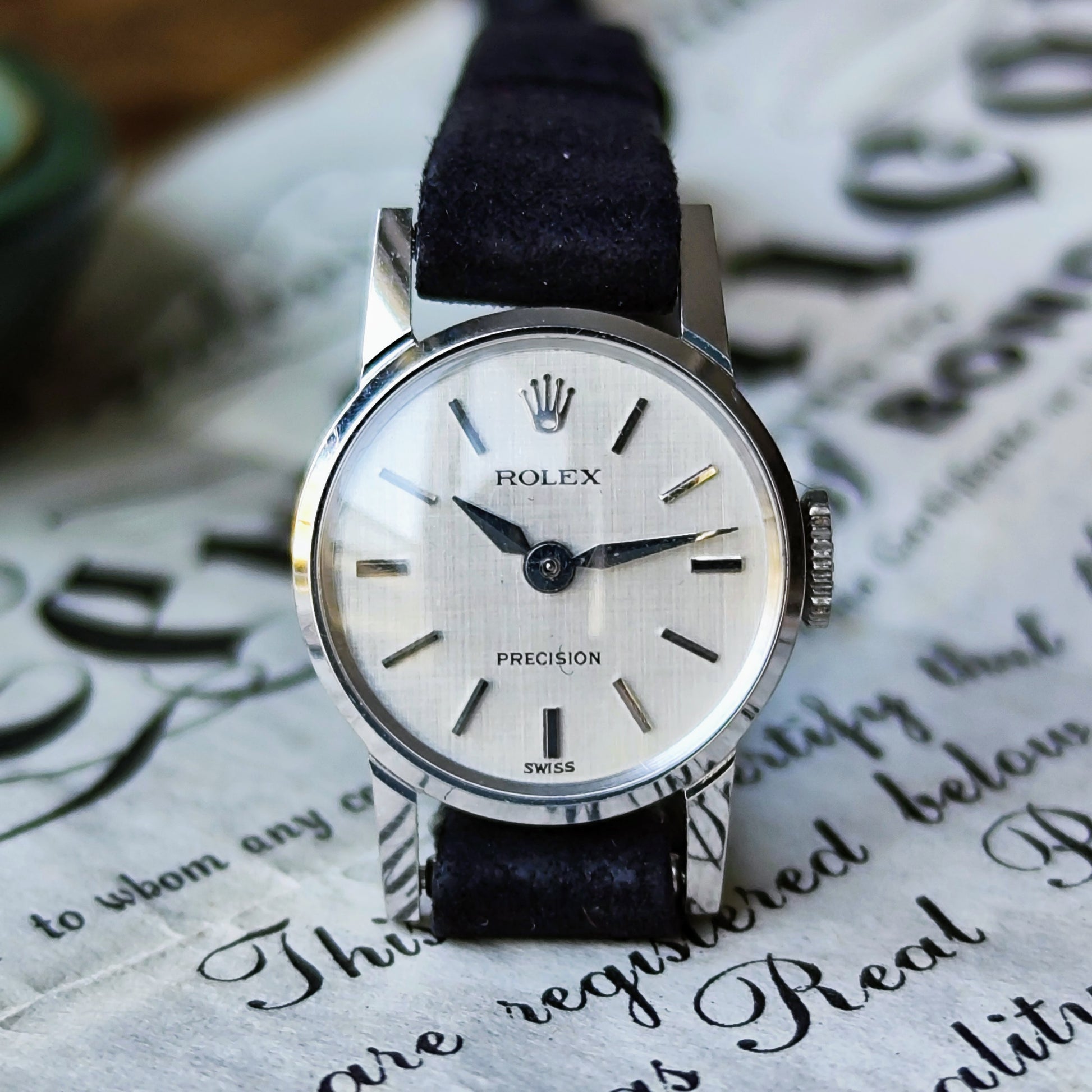 【OH済み】ROLEX ロレックスPRECISION プレシジョン 金無垢 手巻き腕時計