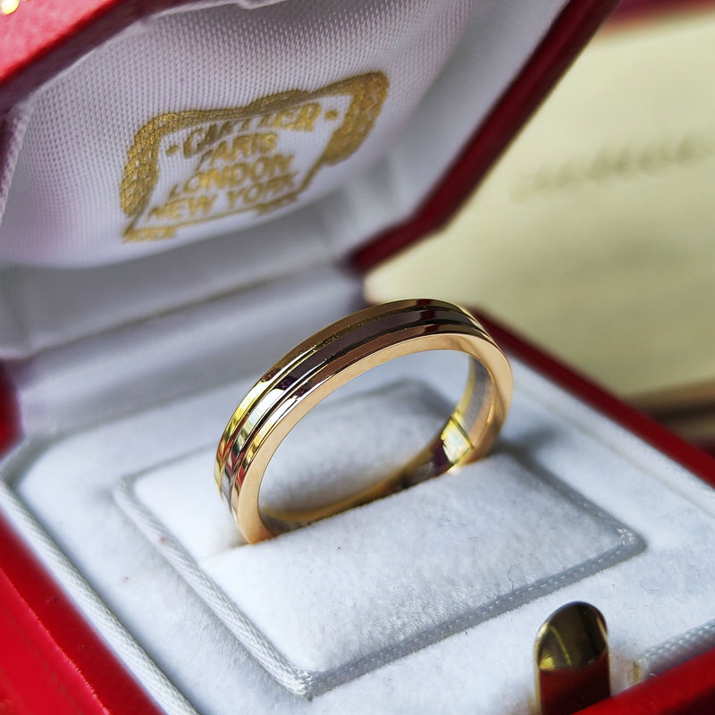 Cartier カルティエ ヴァンドーム 18金 スリーカラー 14号